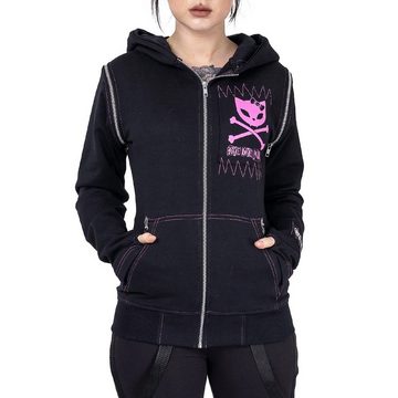 Bye Bye Kitty Kapuzensweatshirt Kapuzenjacke BBK Killer Hood Cute Kawaii Cosplay Katze Cat Pulli