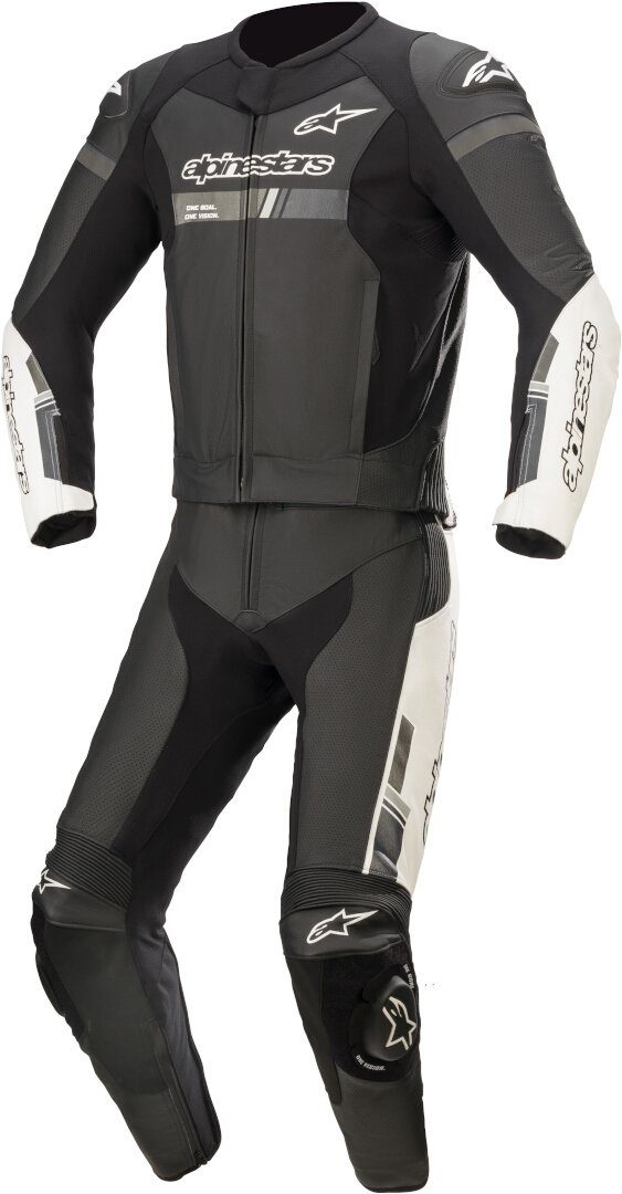 Alpinestars Motorradkombi GP Force Chaser 2-Teiler Motorrad Lederkombi Black/White