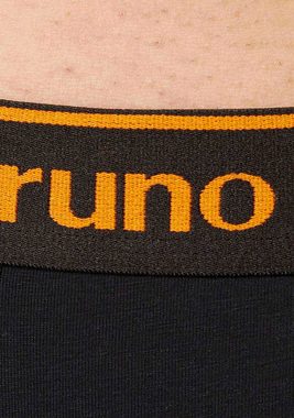 Bruno Banani Lange Unterhose Warm Up mit kontrastfarbenem Logobund