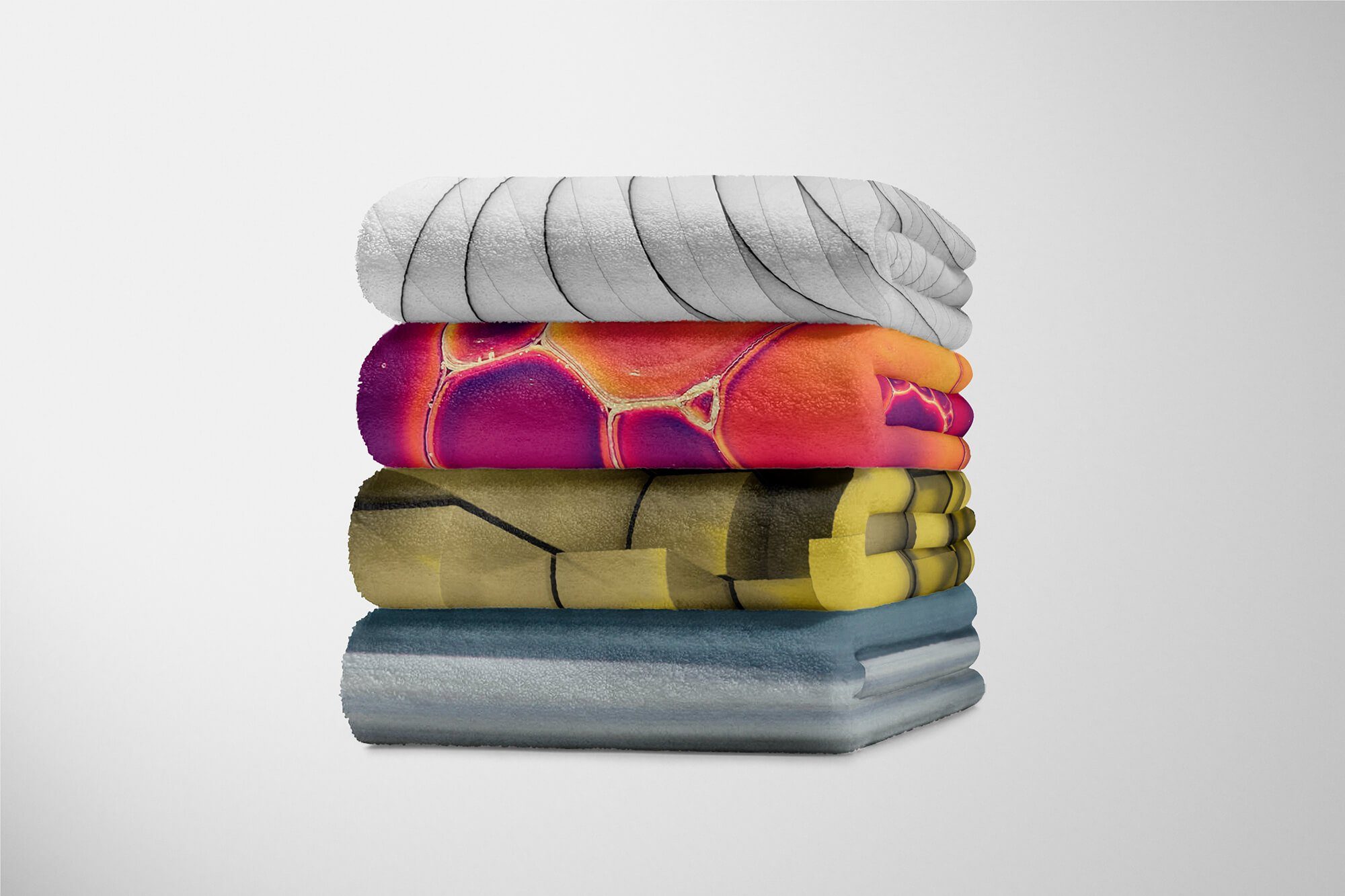 3d Baumwolle-Polyester-Mix Handtuch (1-St), Strandhandtuch mit Visuell Saunatuch Art Fotomotiv Sinus Gold, Handtücher Kuscheldecke Kunst Handtuch