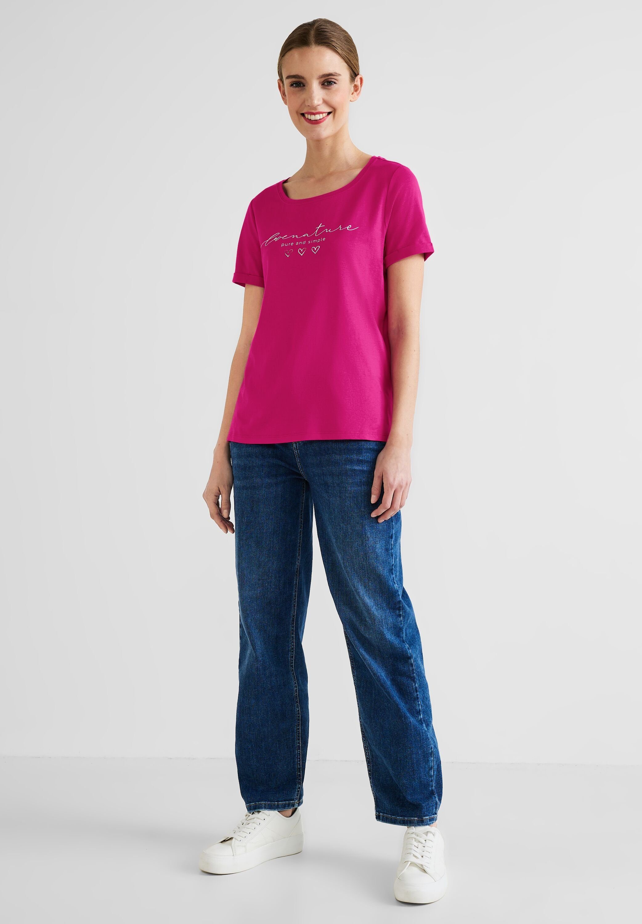 nu Unifarbe STREET pink in T-Shirt ONE