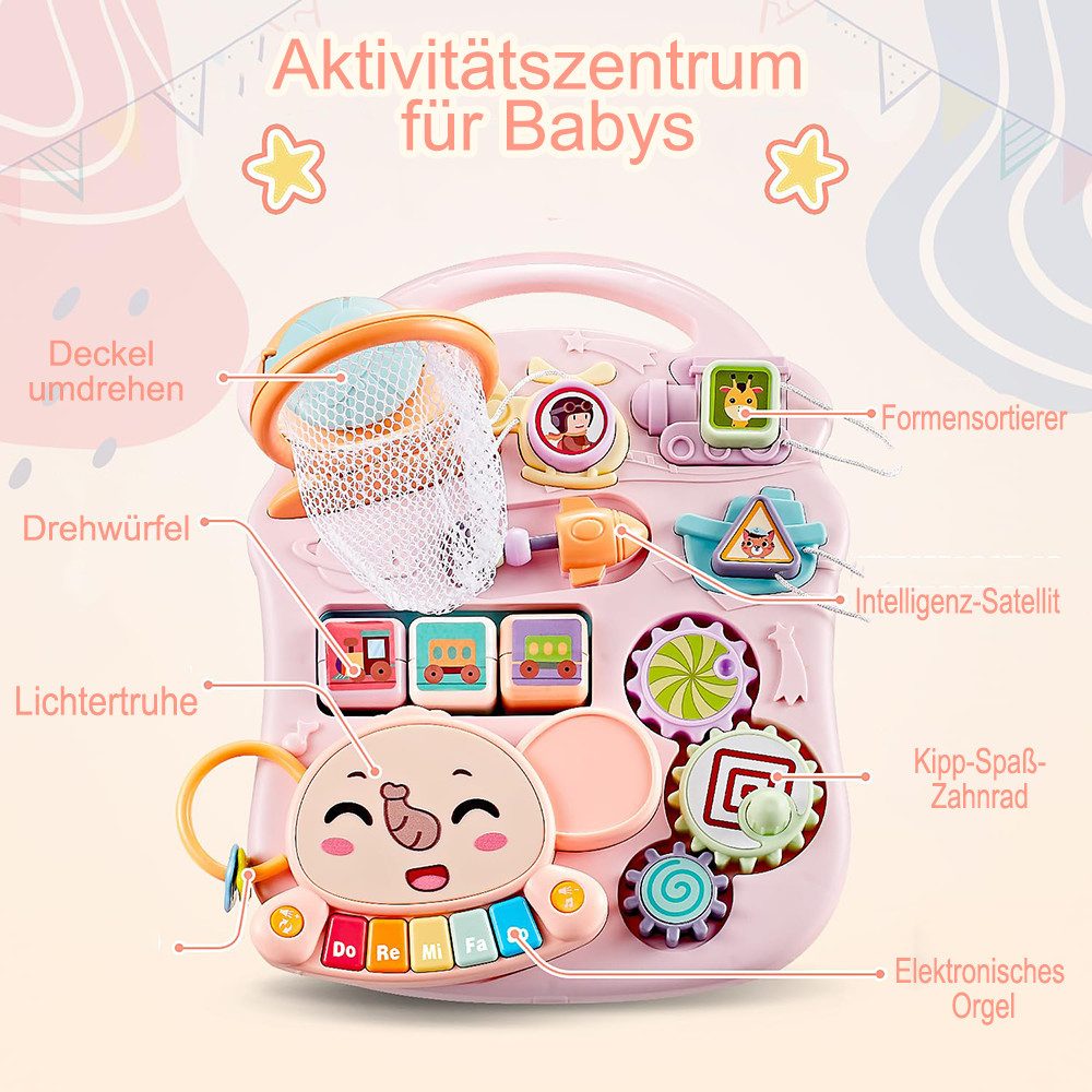 CLTYQ Lauflernhilfe 2-in-1 Baby-Lauflernwagen und spieltisch für Kleinkinde günstig online kaufen