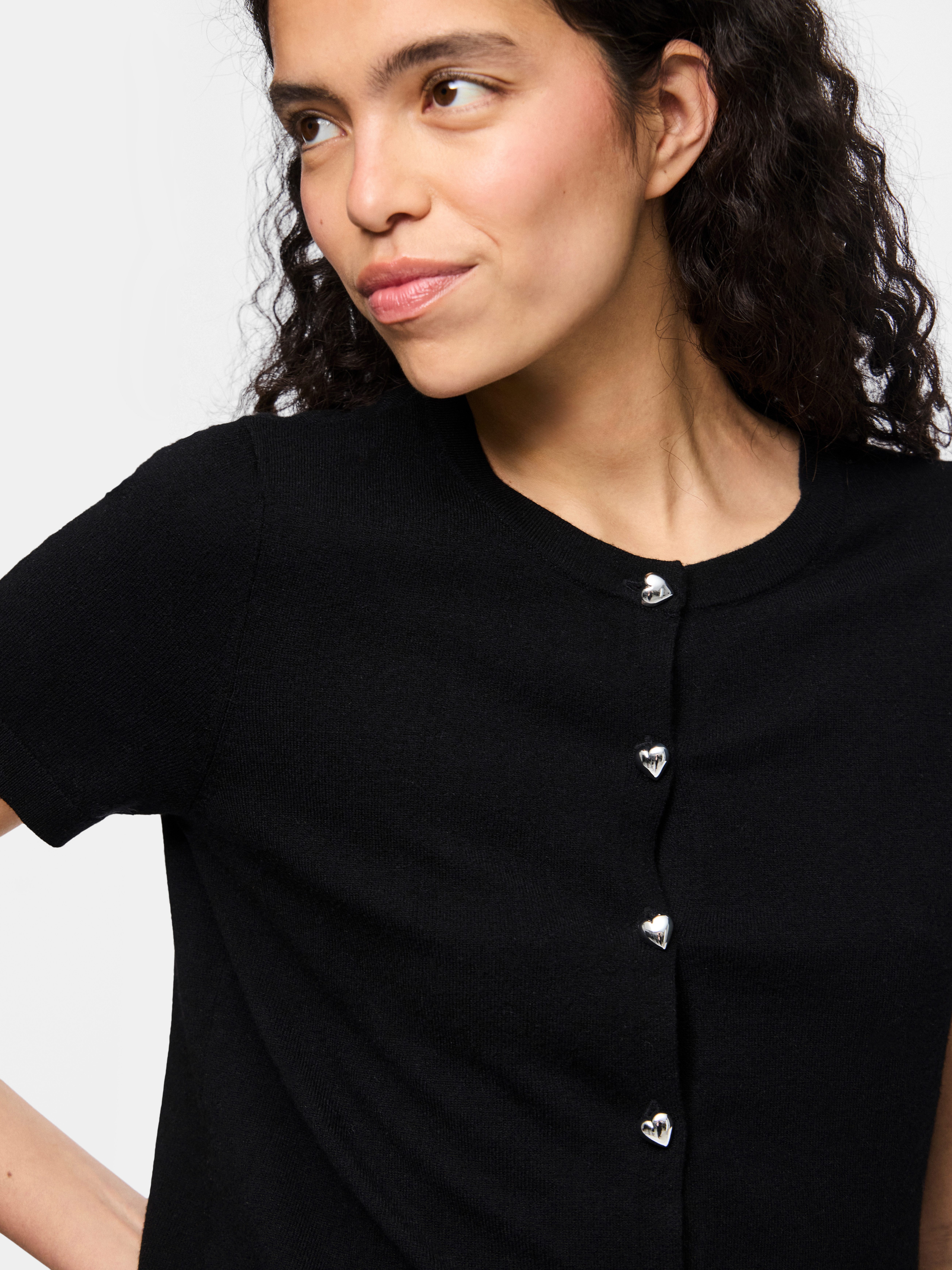pieces Strickjacke PCORINA SS O-NECK KNIT günstig online kaufen