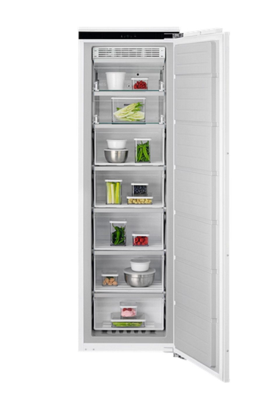 AEG Einbaugefrierschrank NAB7N181EC_922784314, 176.9 cm hoch, 55.7 cm breit, Temperatur-Warnung, Eiswürfelschale, Schnellgefrierfunktion