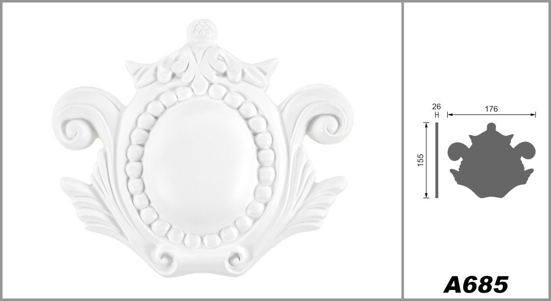 Grand Decor Wanddekoobjekt A685 (Ornament aus günstig online kaufen
