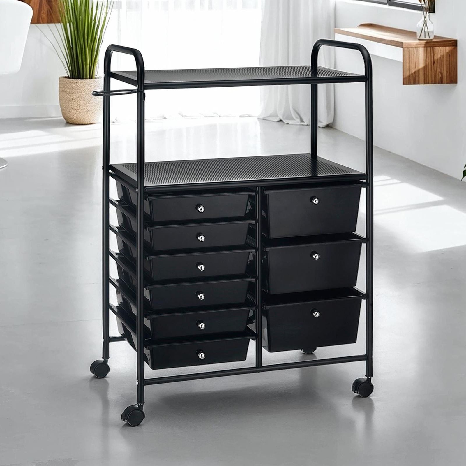 IDIMEX Beistellwagen MARITA, Rollwagen Kosmetik Badregal Beistellwagen Friseurwagen Rollcontainer 9 – Bild 2 von 5