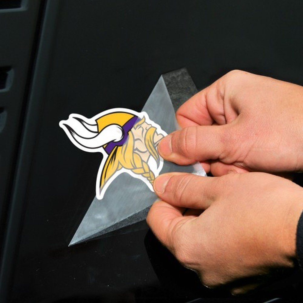 WinCraft Wanddekoobjekt Aufkleber 10x10cm NFL Minnesota Vikings