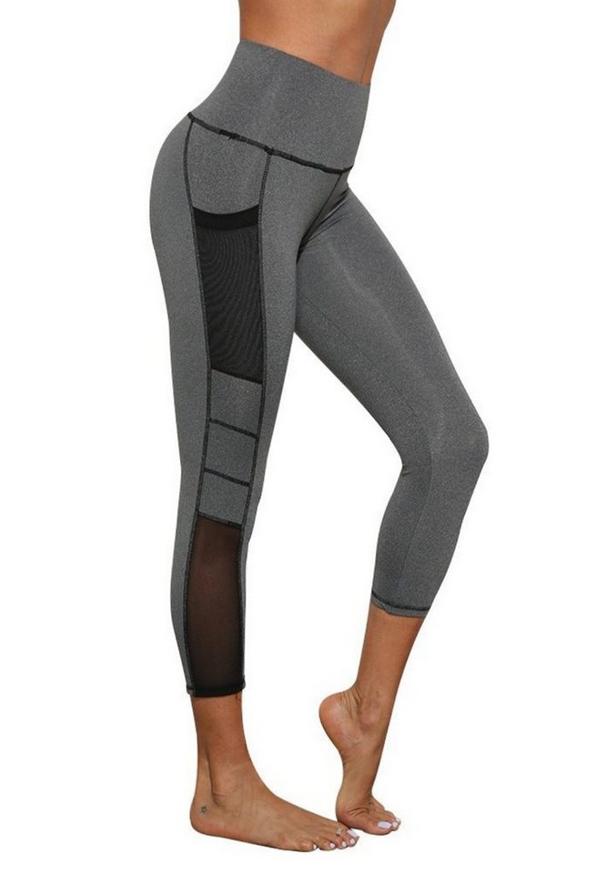 ASICS Damen Laufen Und Yoga Sportbekleidung Capri Leggings, Grau