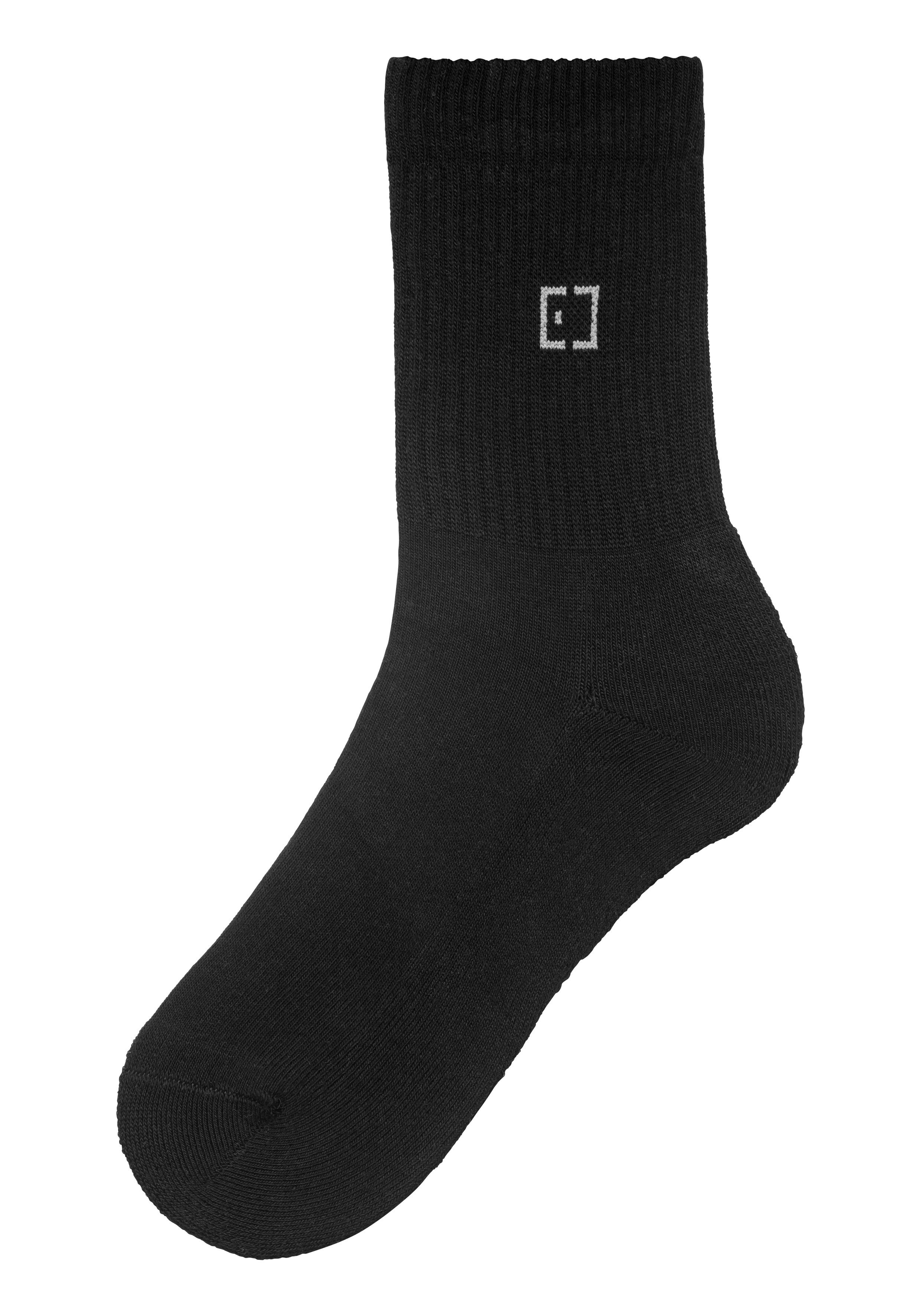 Elbsand Socken (Packung, 3-Paar) mit Frottee und eingestricktem Markenlogo