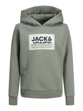 Jack & Jones Junior Hoodie JCOLOGAN SS24 PRINT SWEAT HOOD SN JNR