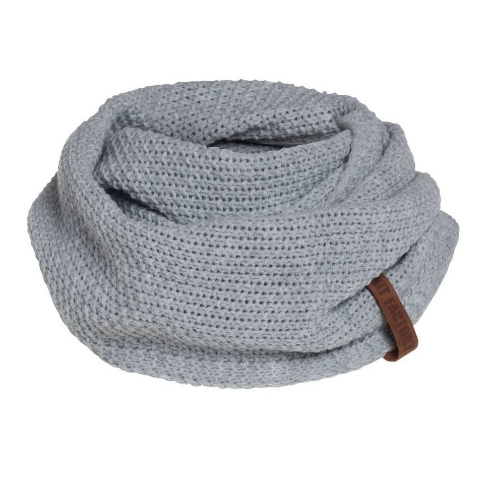 Knit Factory Schal Coco Schals One Size Glatt Grau, (1-St), Schal  Strickschal Umhängetuch Tuch Strickware