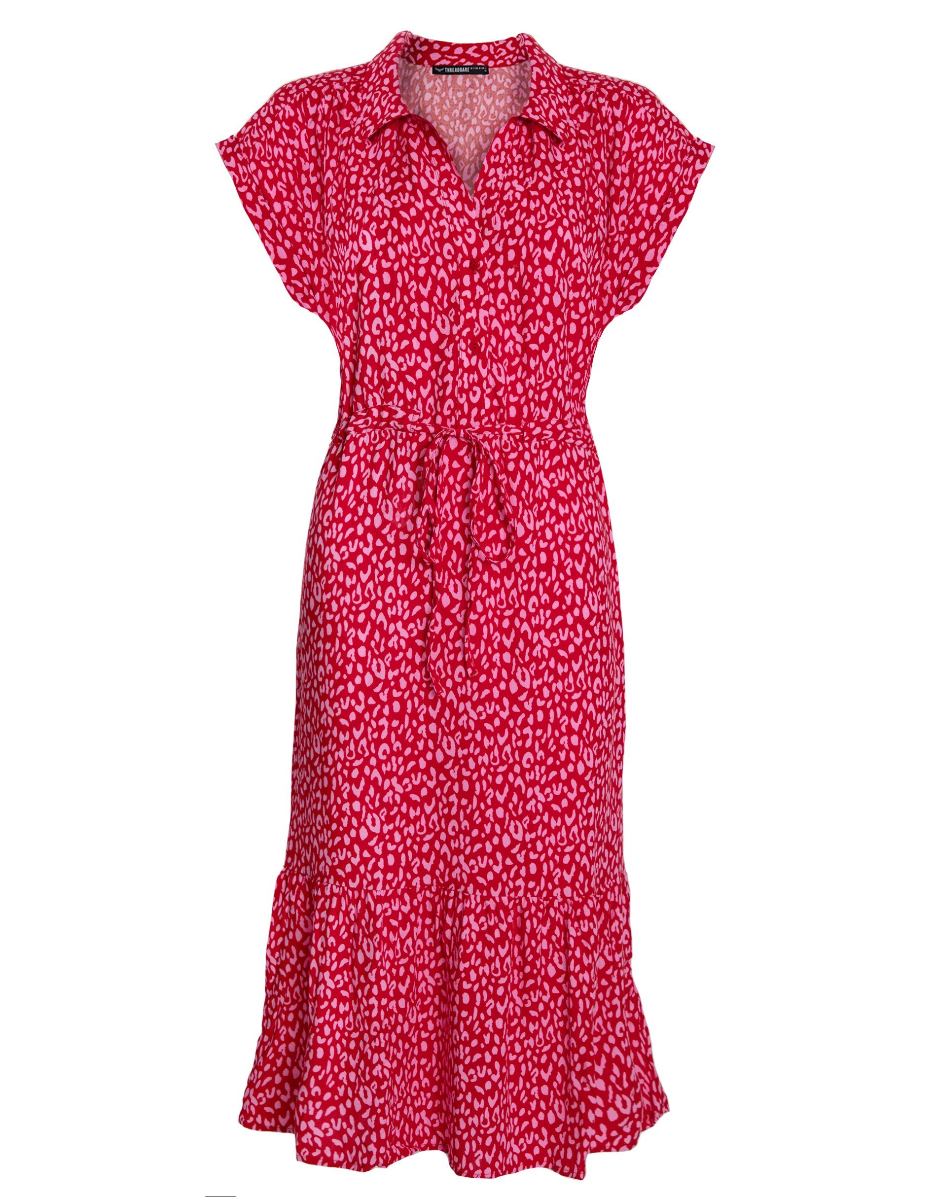Threadbare Etuikleid THB Dress Sunshine Midi Pink