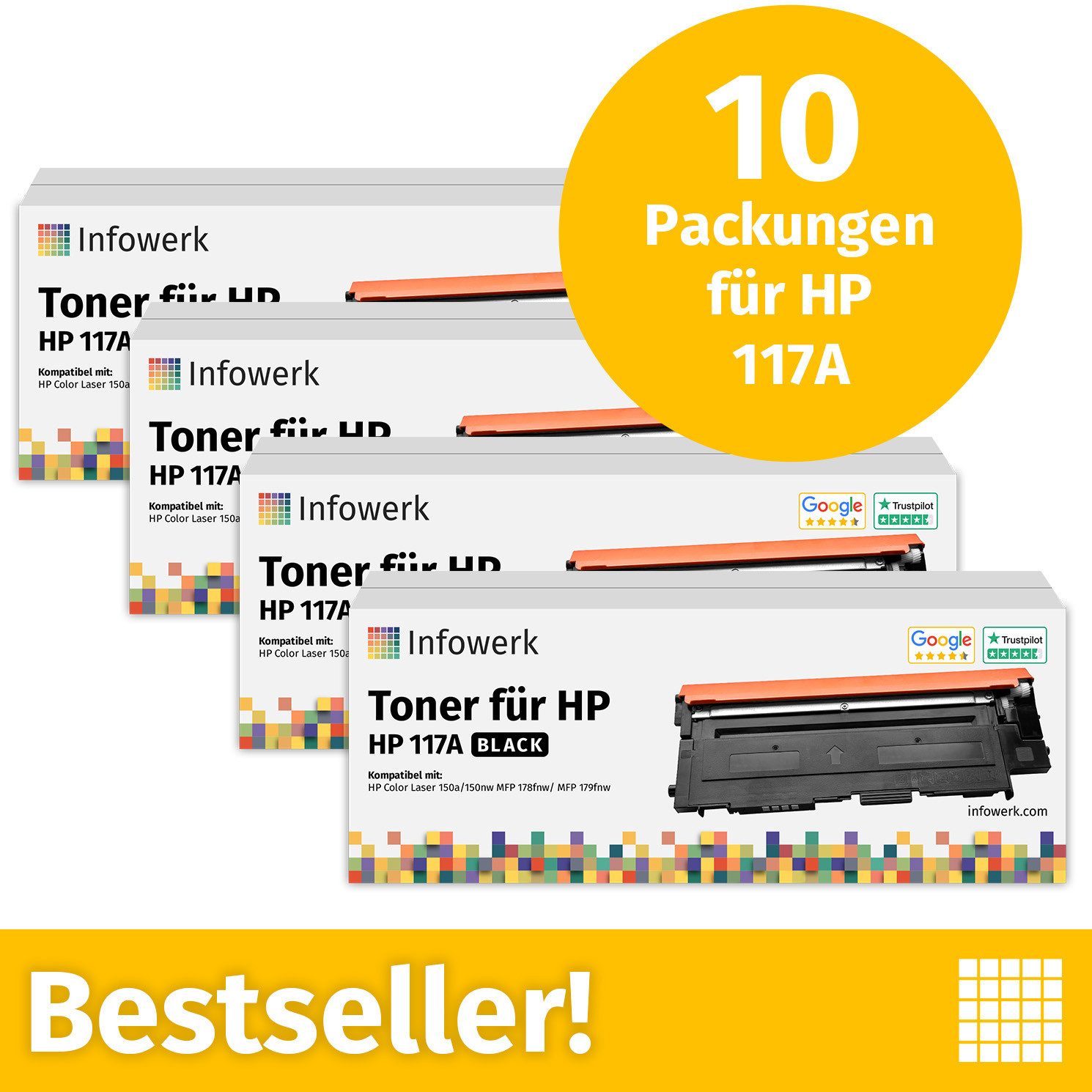 Infowerk Tonerpatrone, (Packung, 10-St)