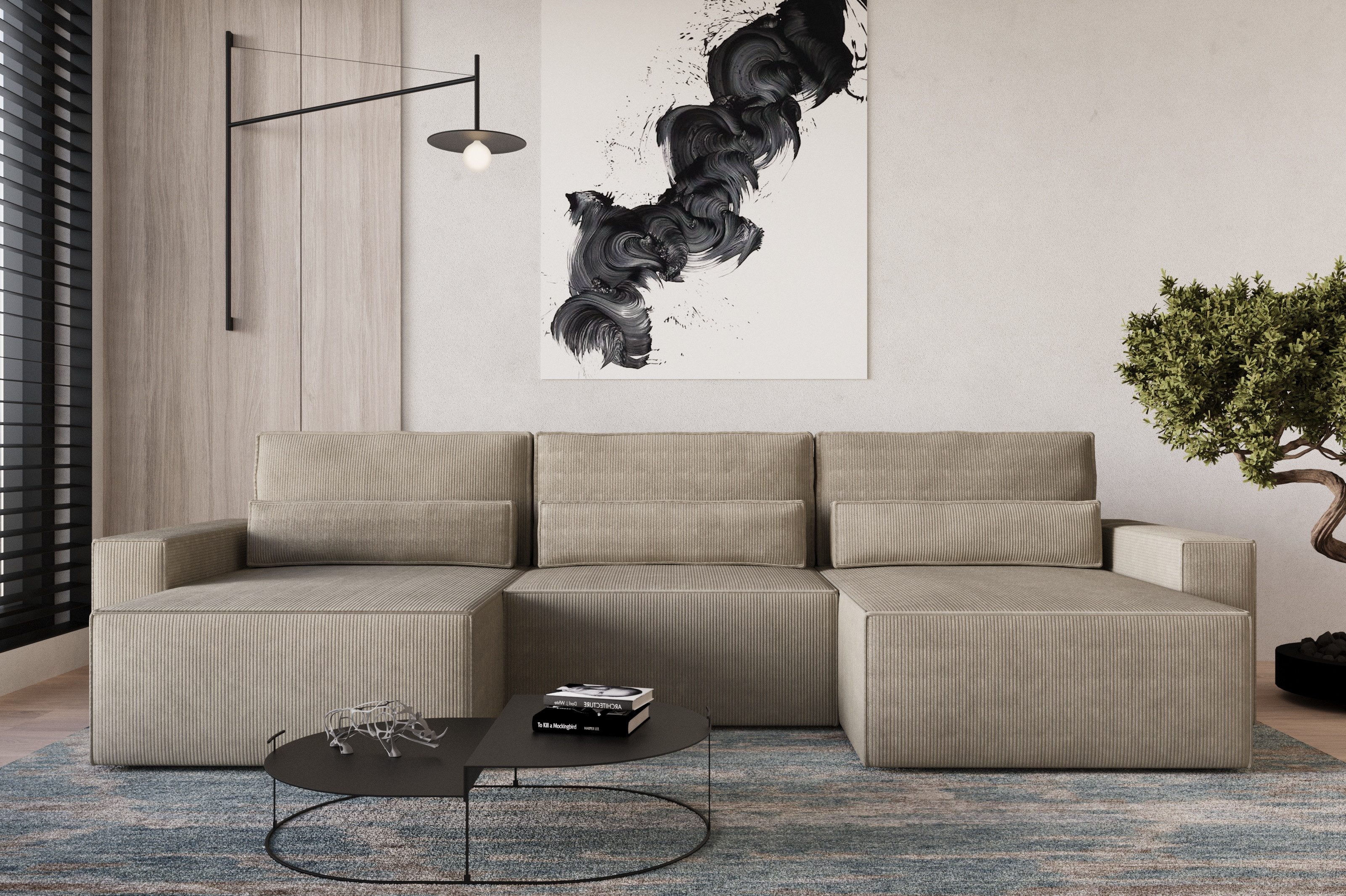 MOEBLO Wohnlandschaft DENVER U MINI, aus günstig online kaufen