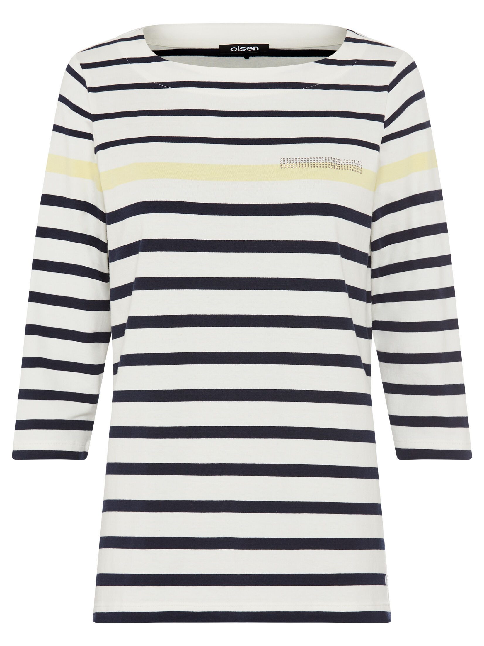 Olsen Print-Shirt (1-tlg) mit kleinen Dekosteinen günstig online kaufen