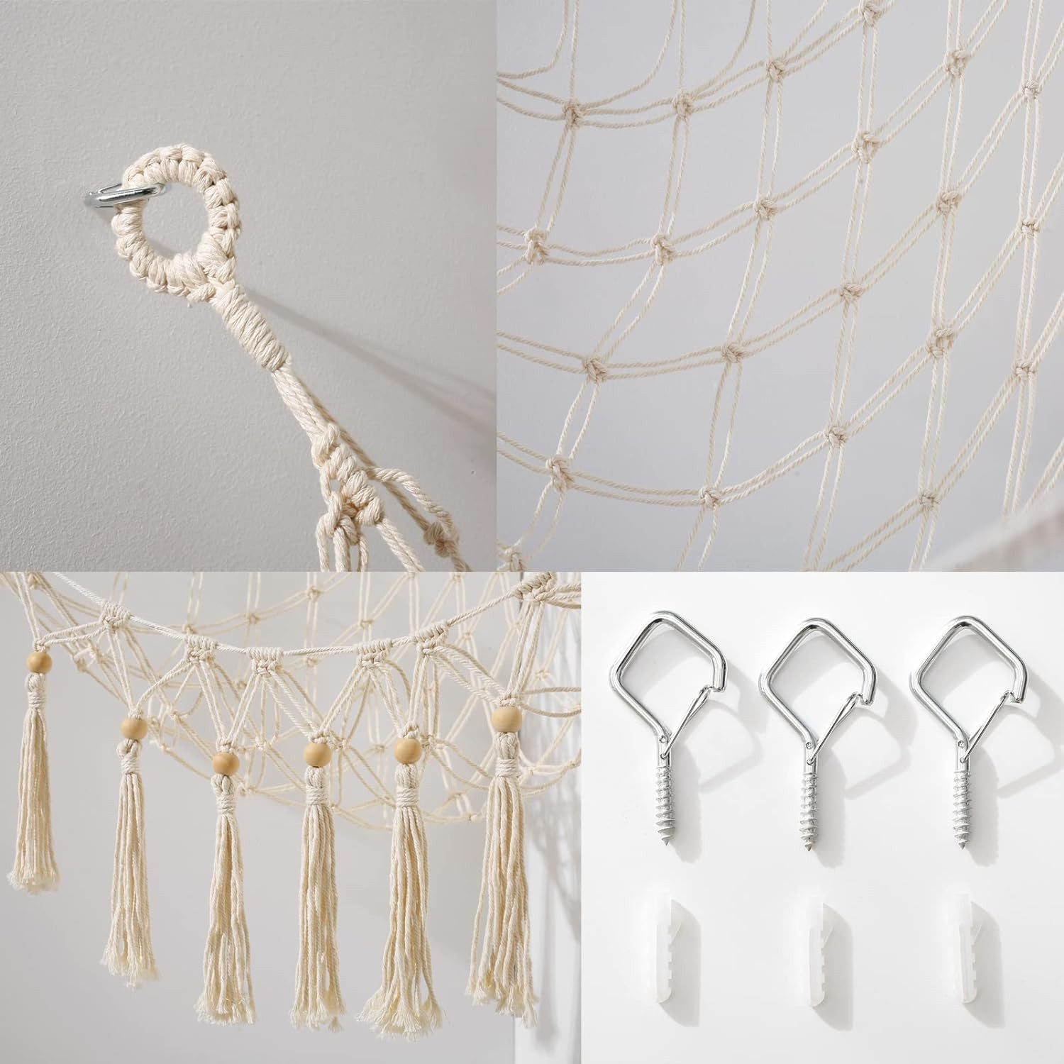 NUODWELL Toy Chest Storage Net Hanging Toy Organizer Stuffed Animal Hammock, for Stuffed Animals Teddy Bear Corner Toy Bedroom Children's Room