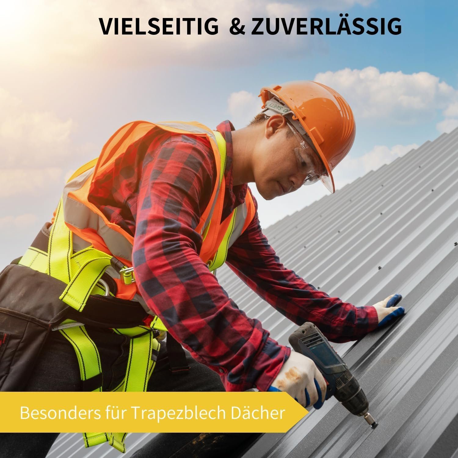 avoltik Solarmodul-Halterung 4er Set Dachhaken Trapezblech Dach Befestigung A2 Edelstahl Solar, (4er Set Dachhaken Trapezblech Dach Befestigung A2 Edelstahl Sol – Bild 4 von 5