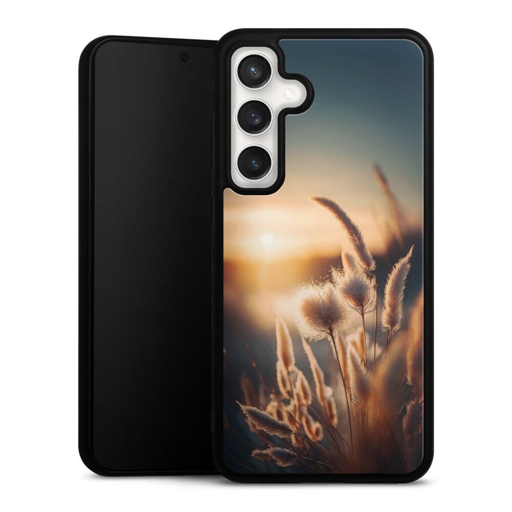 DeinDesign Handyhülle Pampasgras Sonne Natur Beautiful Back Light with AI, Samsung Galaxy S24 FE 5G Gallery Case Glas Hülle