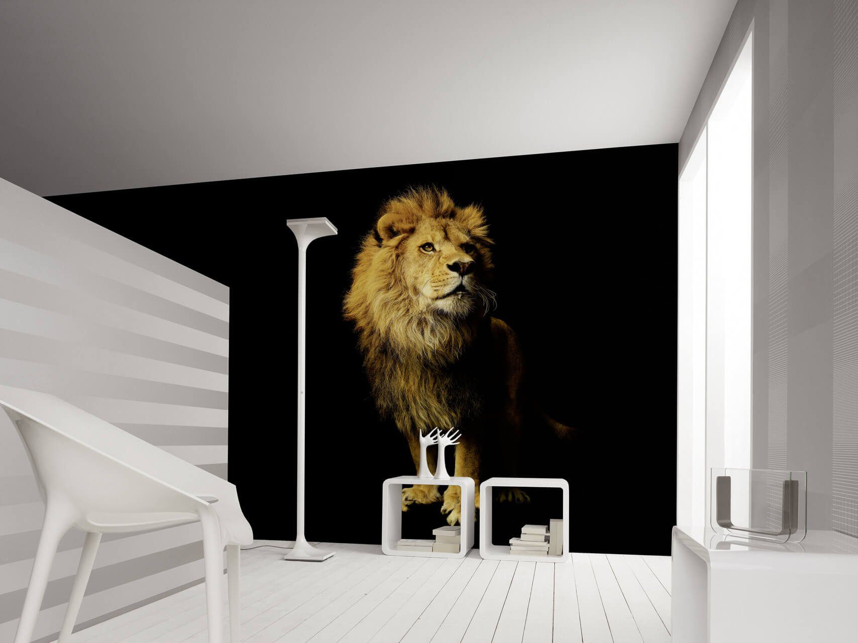 KUNSTLOFT Vliestapete Lion, Design lichtbeständige leicht glänzend, Tapete