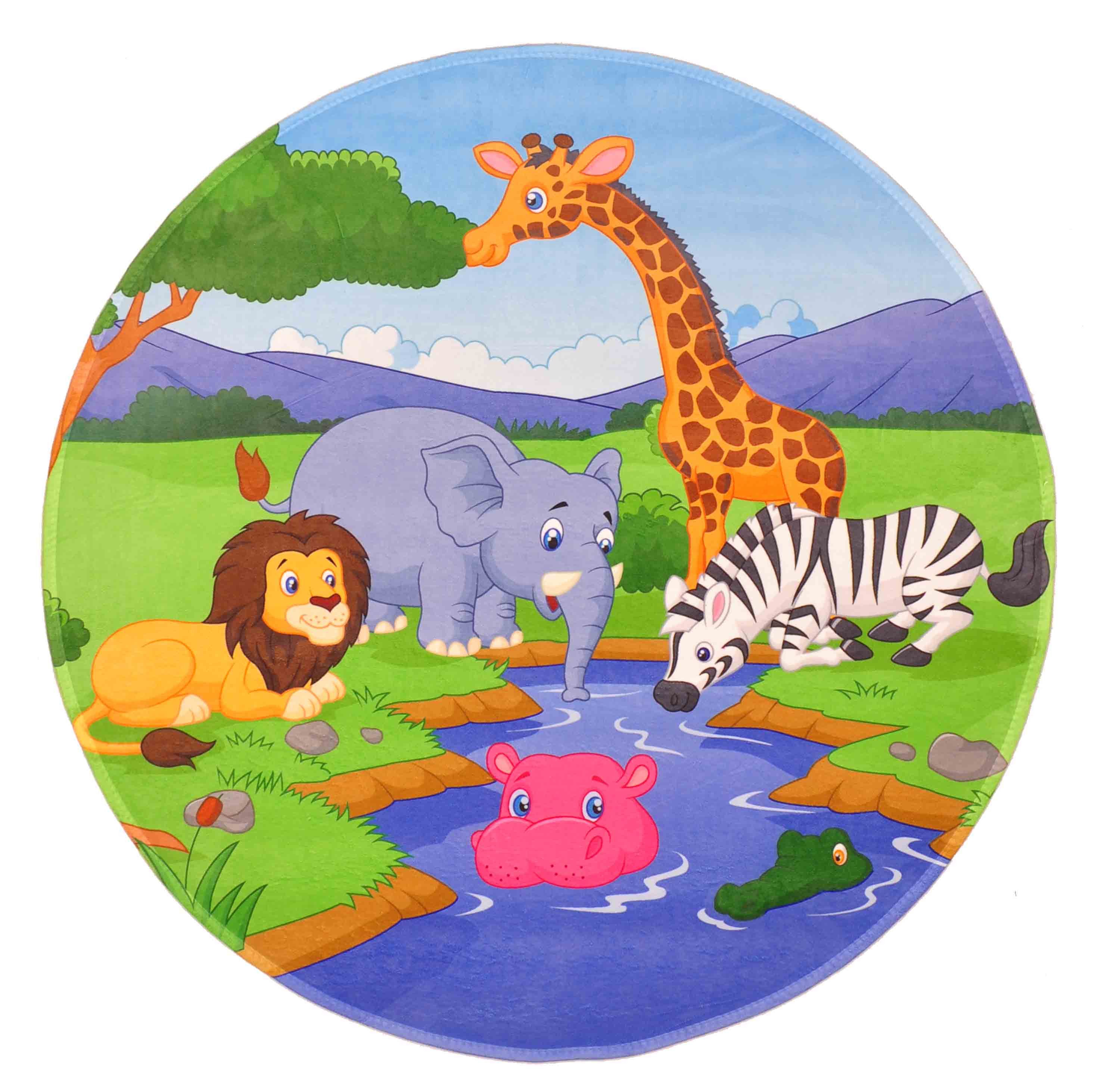 Lovely Kids Kinderteppich Wasserstelle, rund