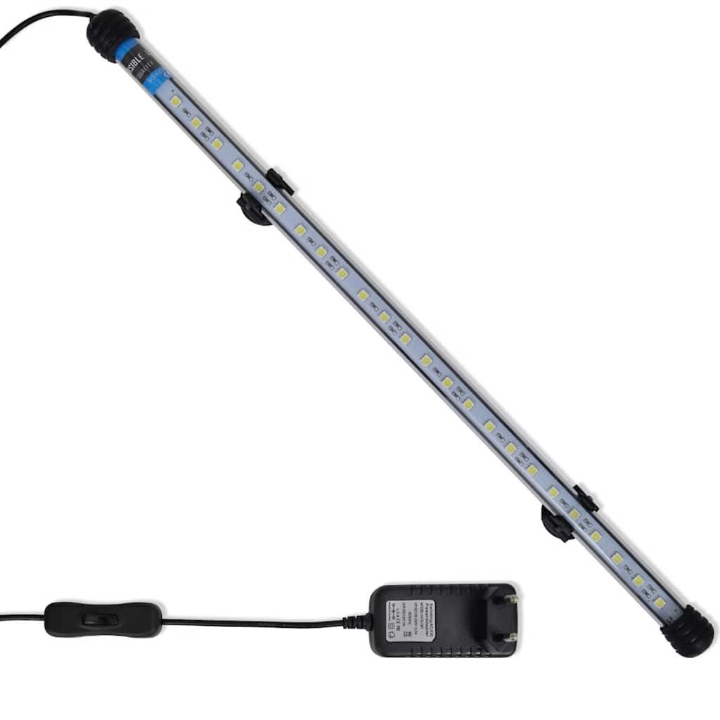 vidaXL LED Aquariumleuchte LED Aquarium Lampe 48 cm Weiß