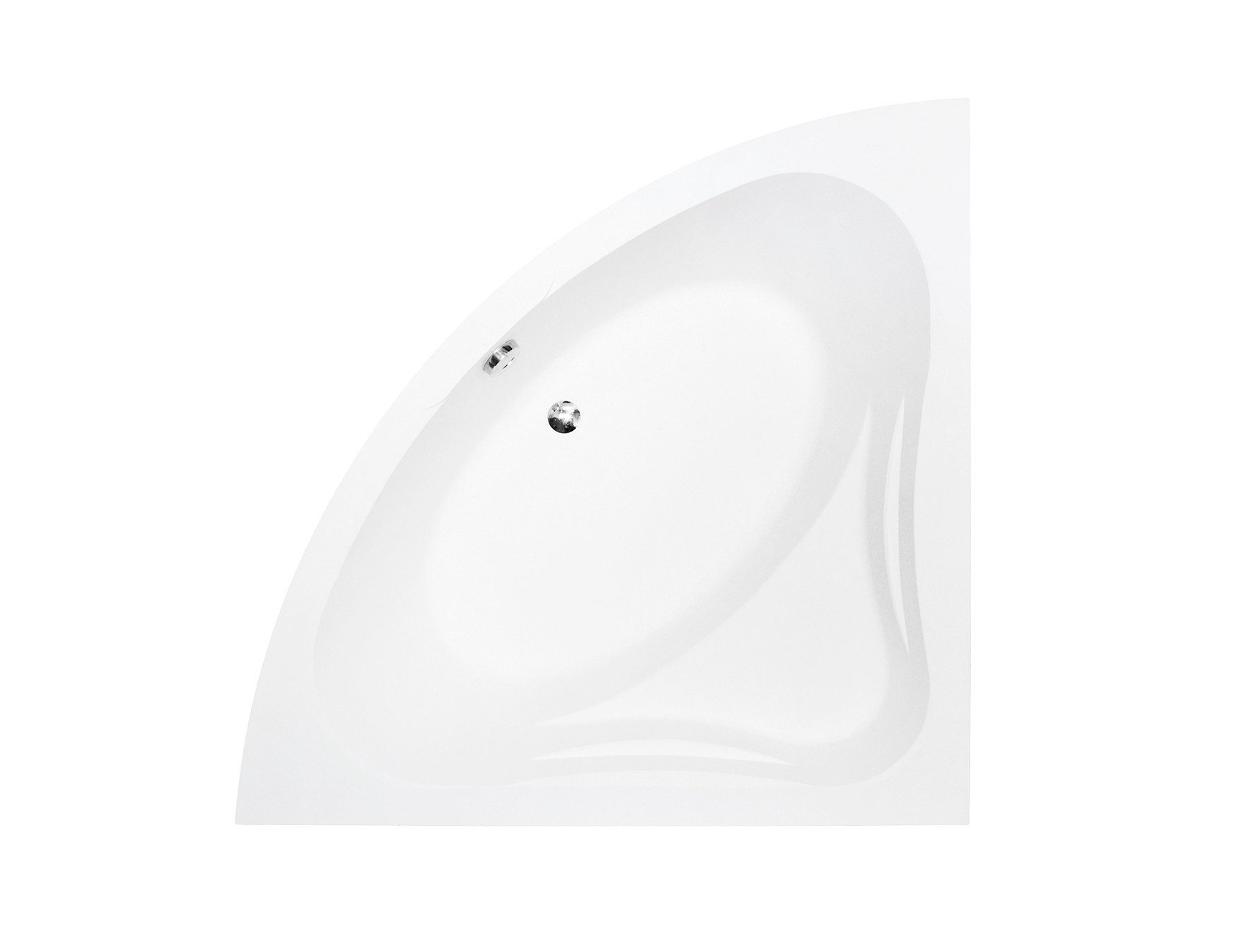 KOLMAN Badewanne Eckbadewanne Mia 140x140, Ablaufgarnitur & Füße GRATIS