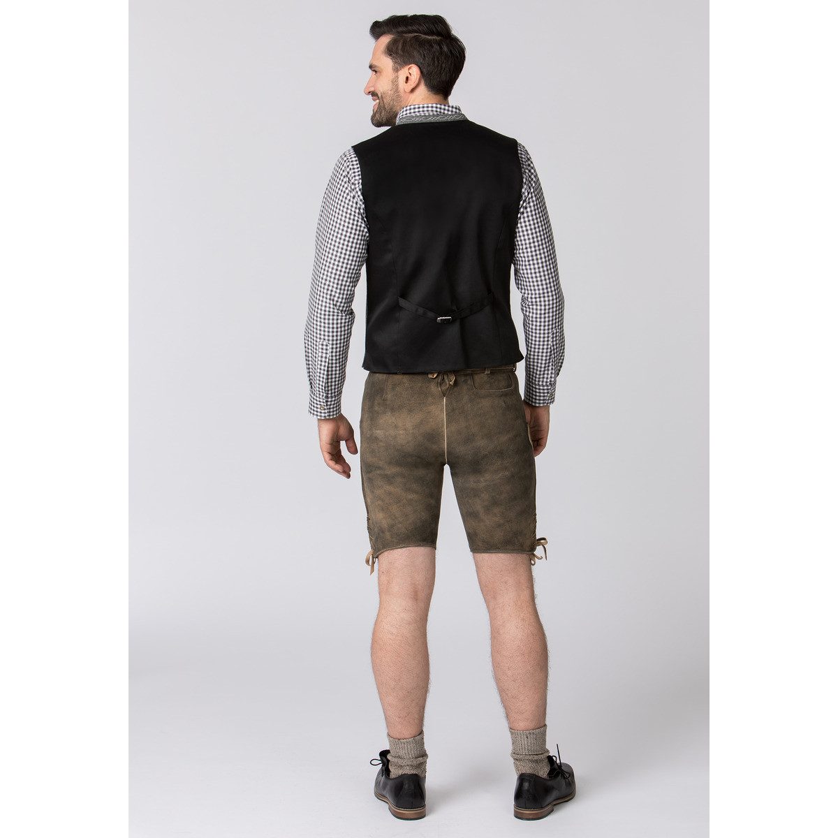 Stockerpoint Trachtenlederhose Edgar Herren (1-tlg) Trachtenlederhose, Trachtenhose, Bayerische Lederhose, Oktoberfest