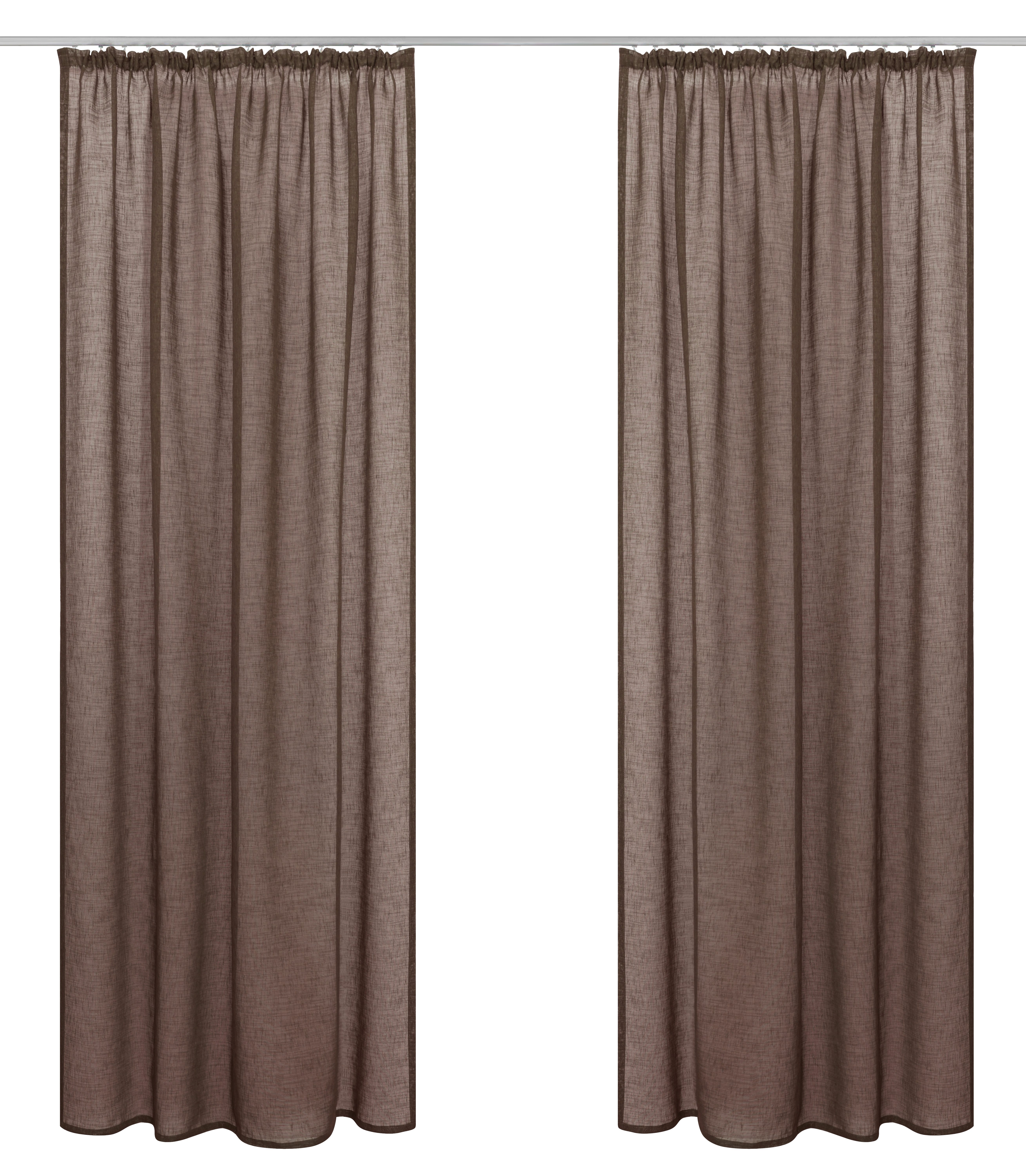 OTTO home Gardine Fiete, 1 Stück, Leinen Optik, halbtransparent, Kräuselband (1 St), Kräuselband, halbtransparent, Leinen Optik, Sichtschutz, halbtransparent, e – Bild 3 von 5