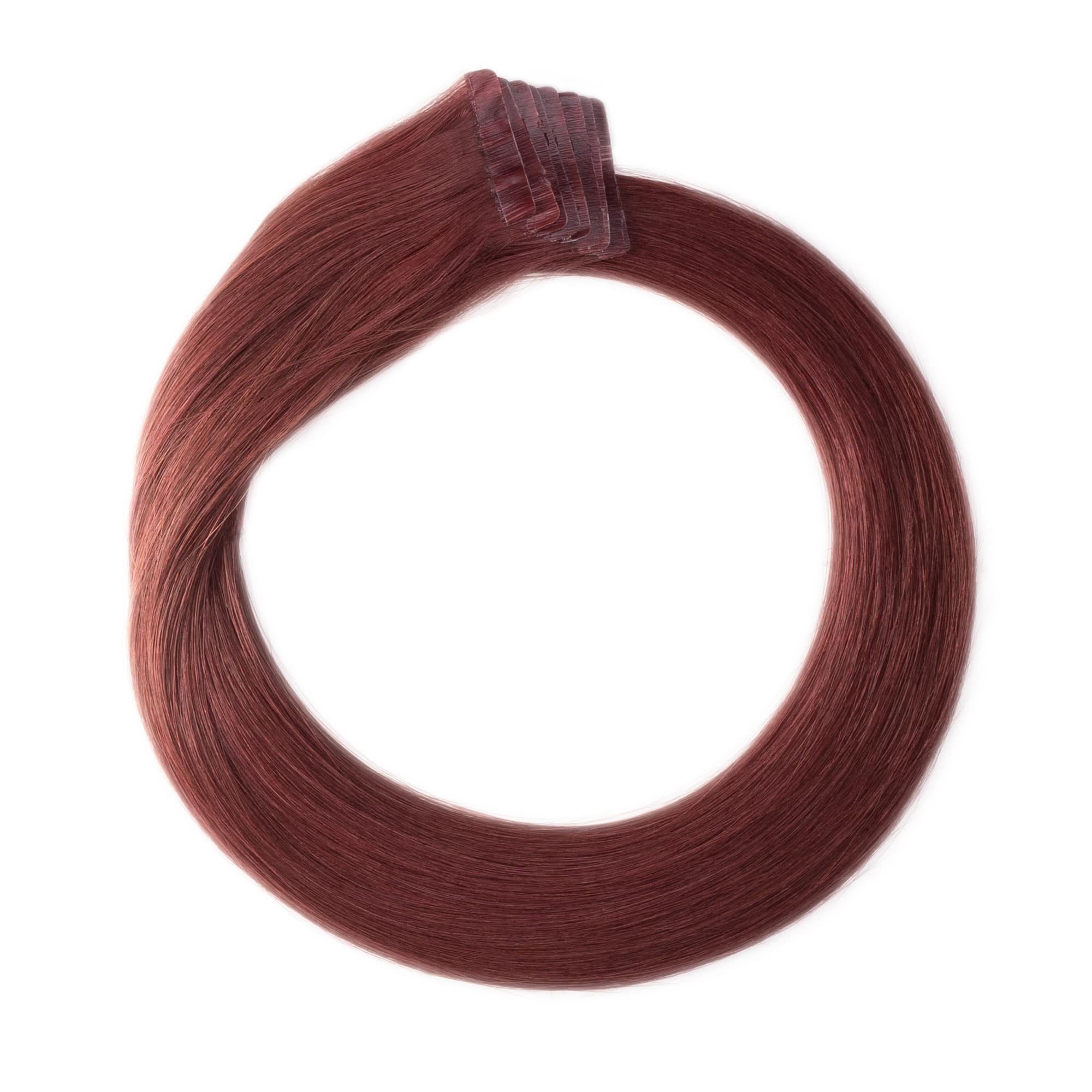 Global Extend Echthaar-Extension Tape-Extensions #32 burgund