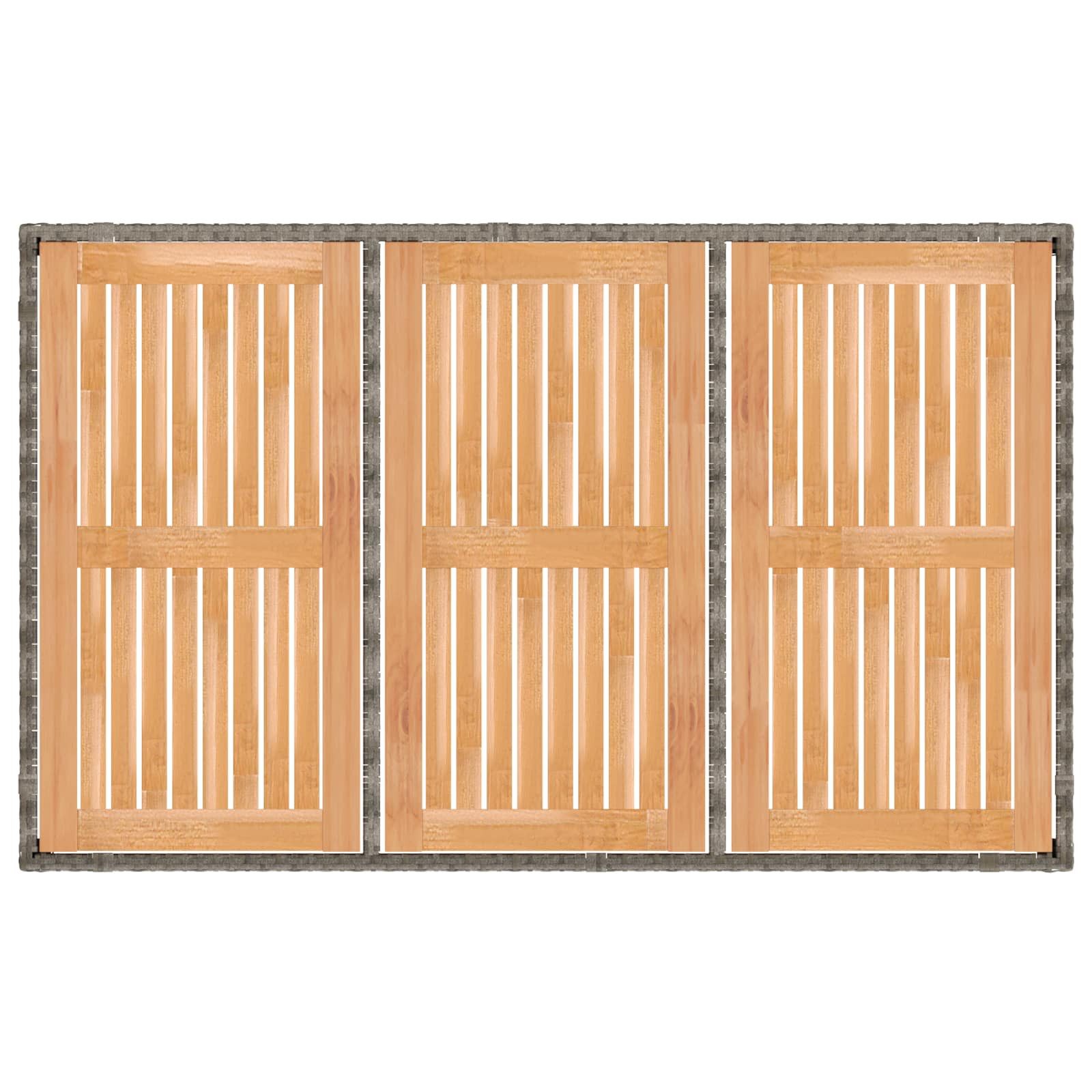 vidaXL Gartenlounge-Set Outdoortisch-Set 7 stk. Hellgrau und Dunkelgrau, (7-tlg)