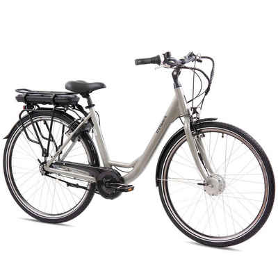 Tretwerk E-Bike Cloud, 7 Gang Shimano, Nabenschaltung, Frontmotor, 468 Wh Akku, Tretwerk Cloud E Bike Damen 28 Zoll 155 - 175cm retro Damenfahrrad