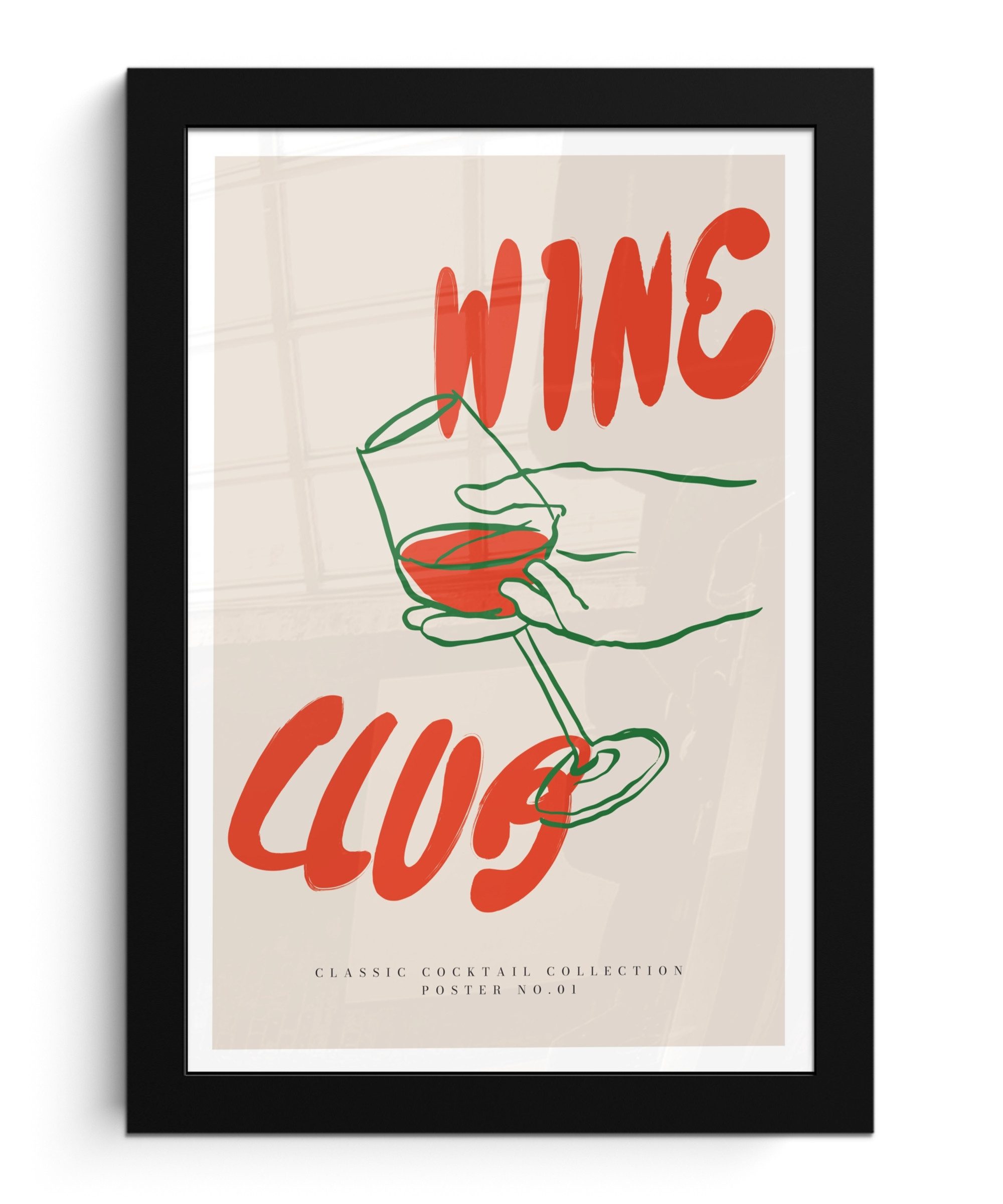 MuchoWow Poster Wein - 'Weinclub' - günstig online kaufen