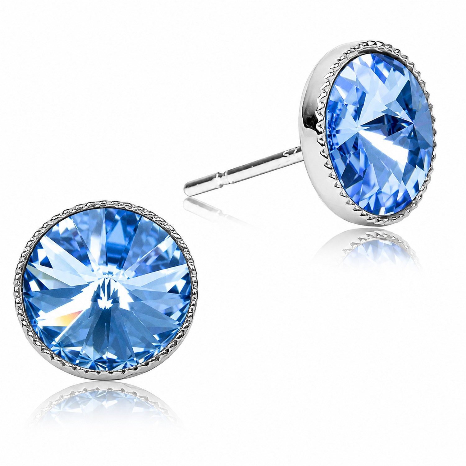 LUISIA® Paar Ohrstecker LUISIA® Solitär Ohrstecker "Joy" mit Kristallen von Swarovski®, Viele Farben verfügbar