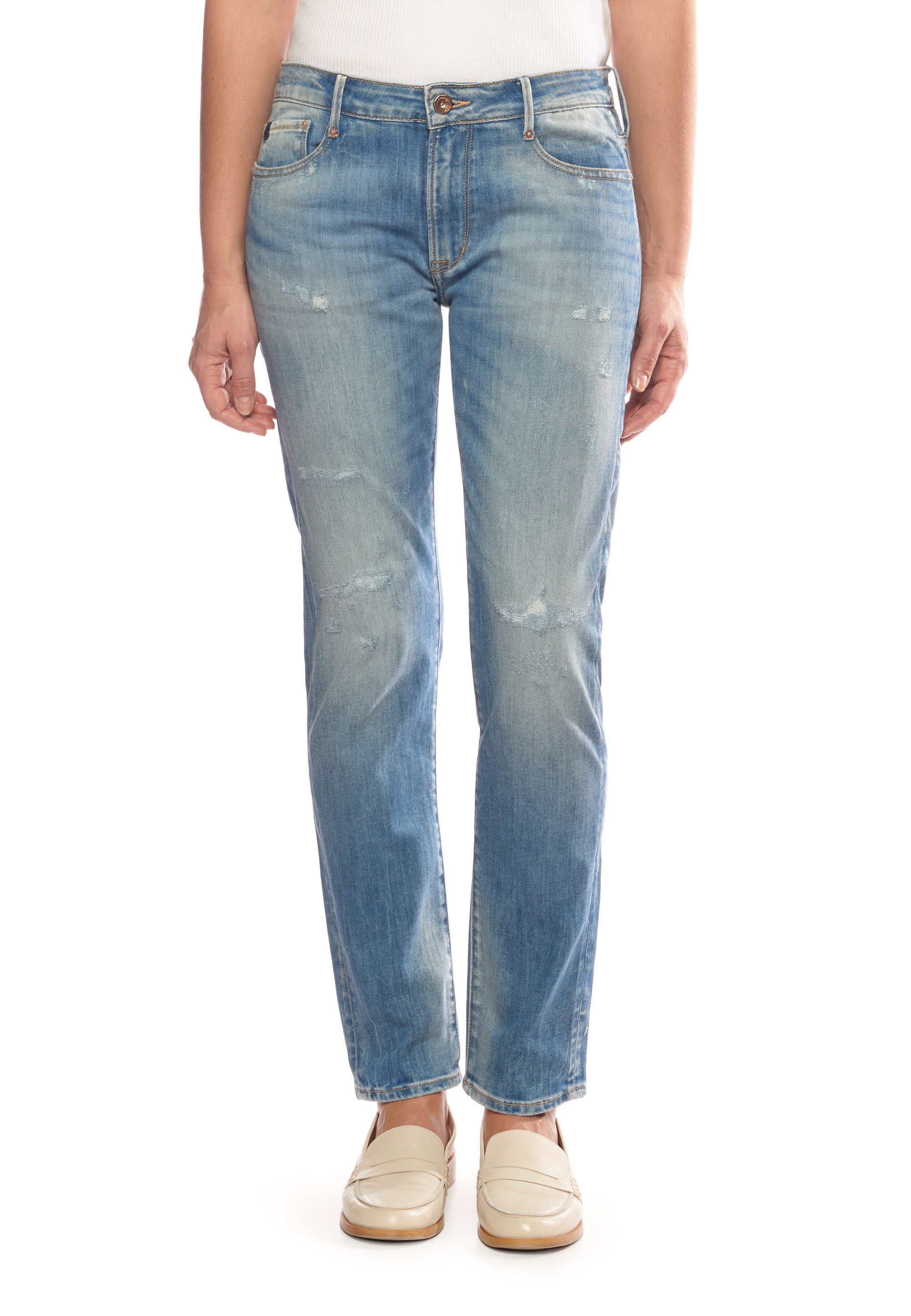 Le Temps Des Cerises Bequeme Jeans mit trendigen Used-Details
