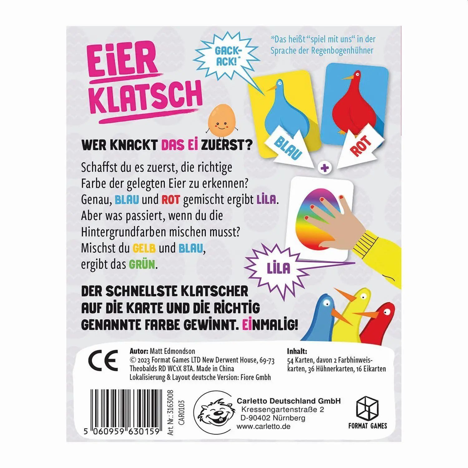 BrainBox Spiel FORMAT GAMES - Eierklatsch