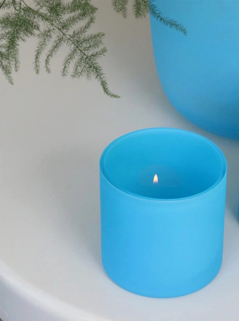 Vase the World Kerzenhalter Vase The World CELTIC Kerzenhalter Neon Blau 12x12 cm Teelichthalter (1 St)