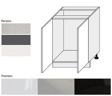 Feldmann-Wohnen Unterschrank ESSEN (Küchenunterschrank, Küchenschrank) ES-D11/60 - Korpus- und Frontfarbe wählbar