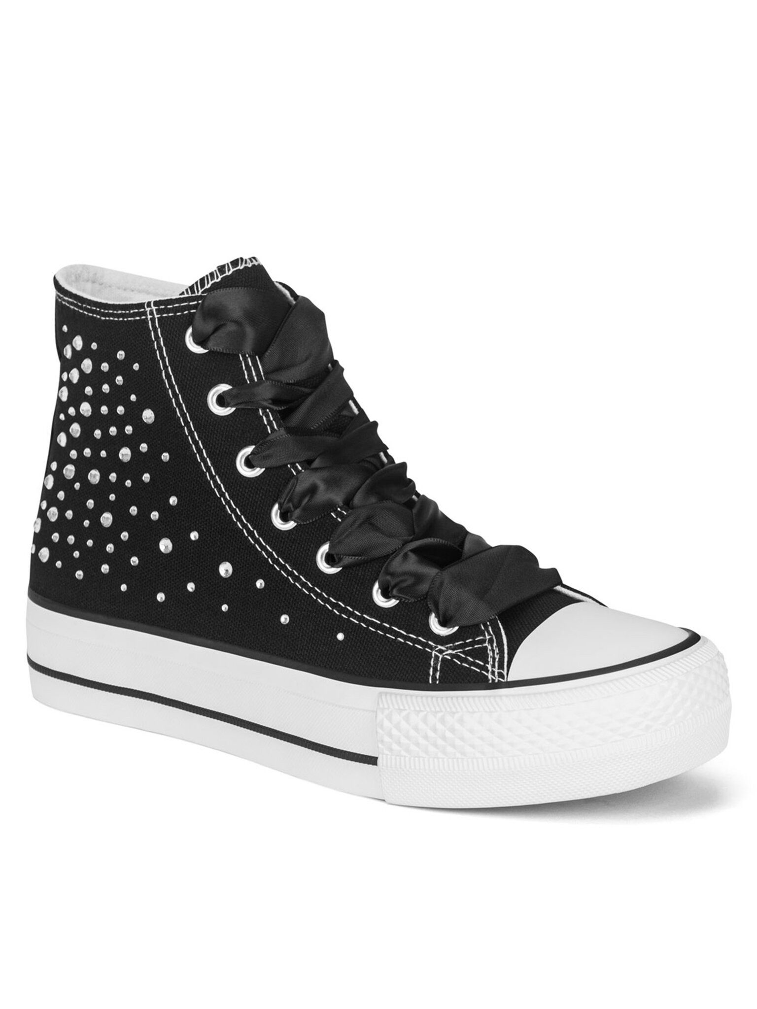 DeeZee DeeZee Sneakers aus Stoff Damen WFA2791-2 Schwarz Sneaker günstig online kaufen