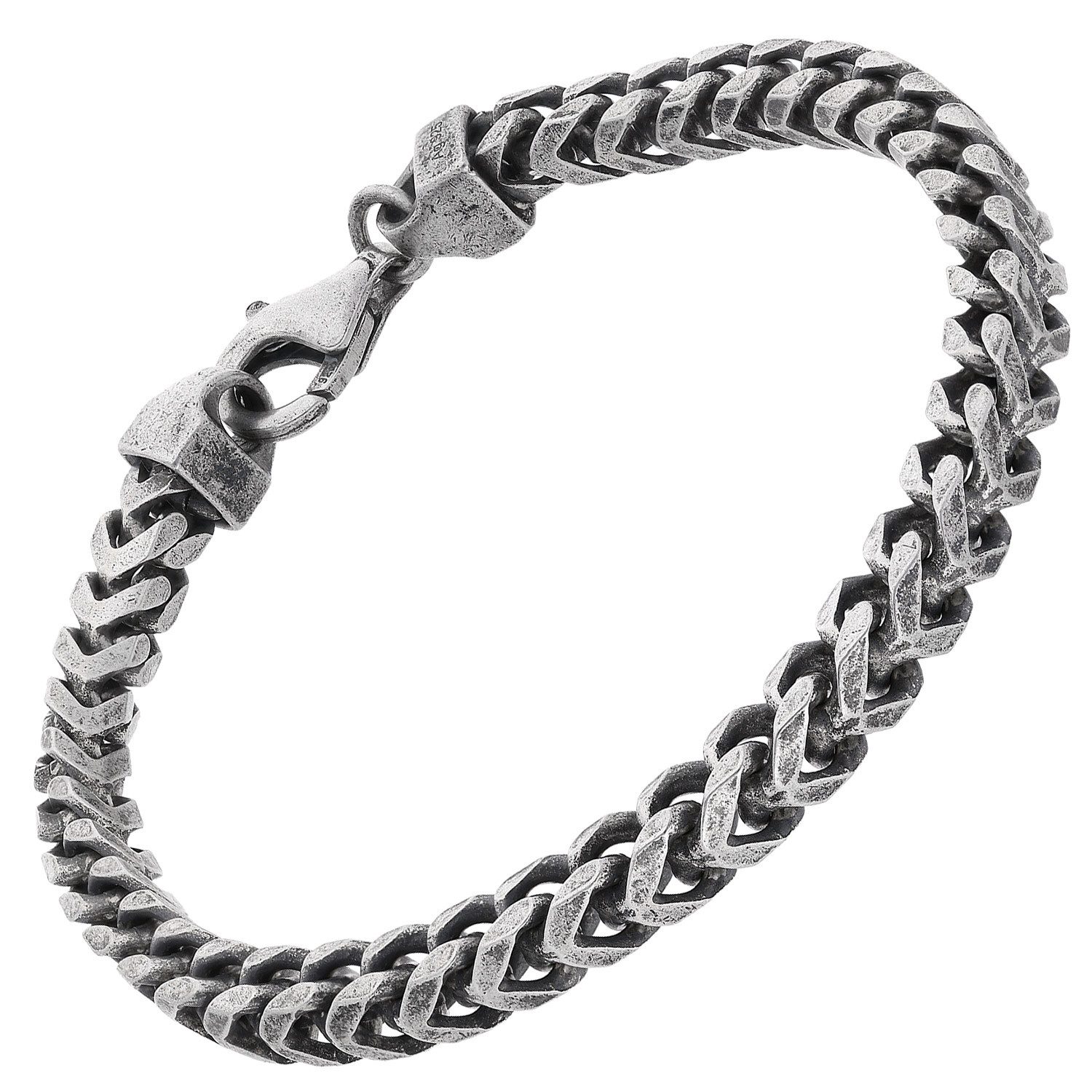 trendor Gliederarmband 925 Silber Oxydiert Fuchsschwanzkette günstig online kaufen