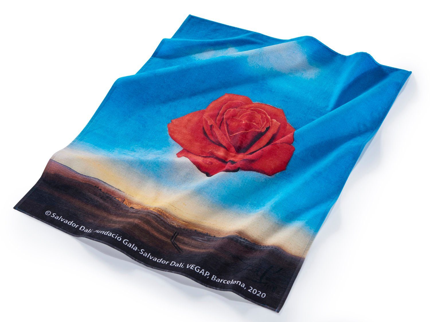 MuseARTa Strandtuch Strandtuch Salvador Dali, Baumwolle (1-St), Salvador Dali Meditative Rose