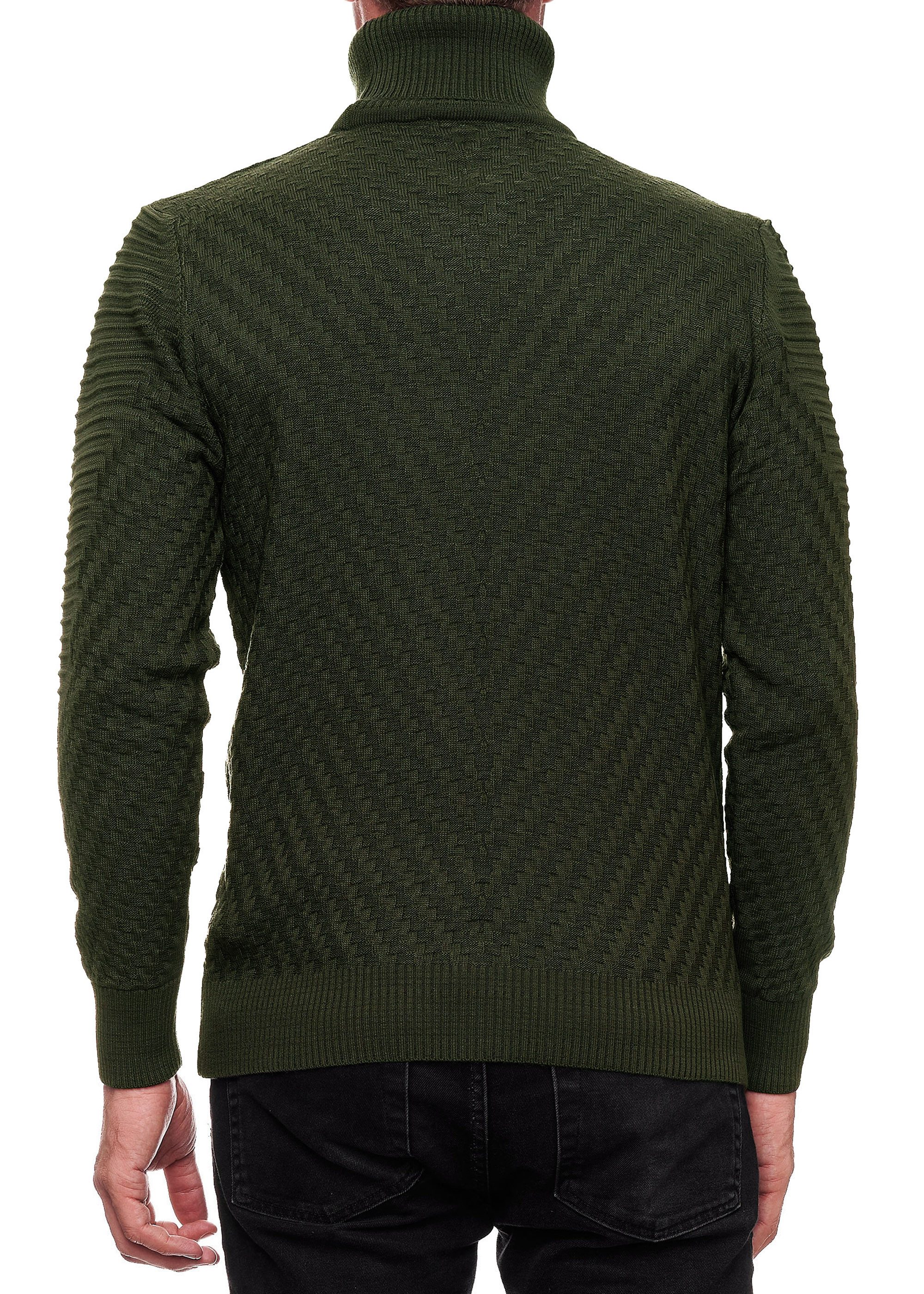 R-NEAL Rollkragenpullover Rollkragenpullover Herren Feinstrickpullover mit günstig online kaufen
