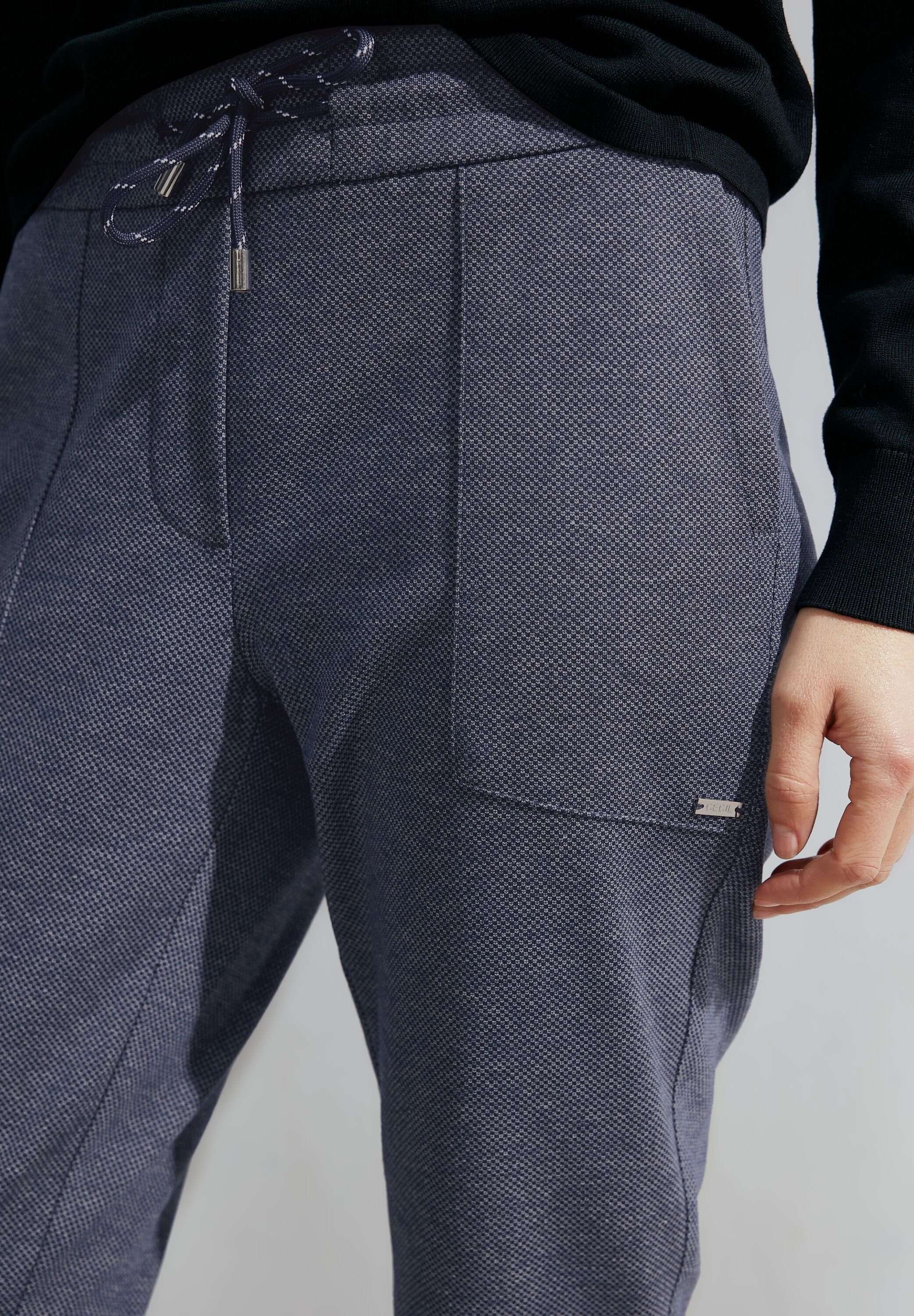 CECIL Jerseyhose mit Tunnelzugband