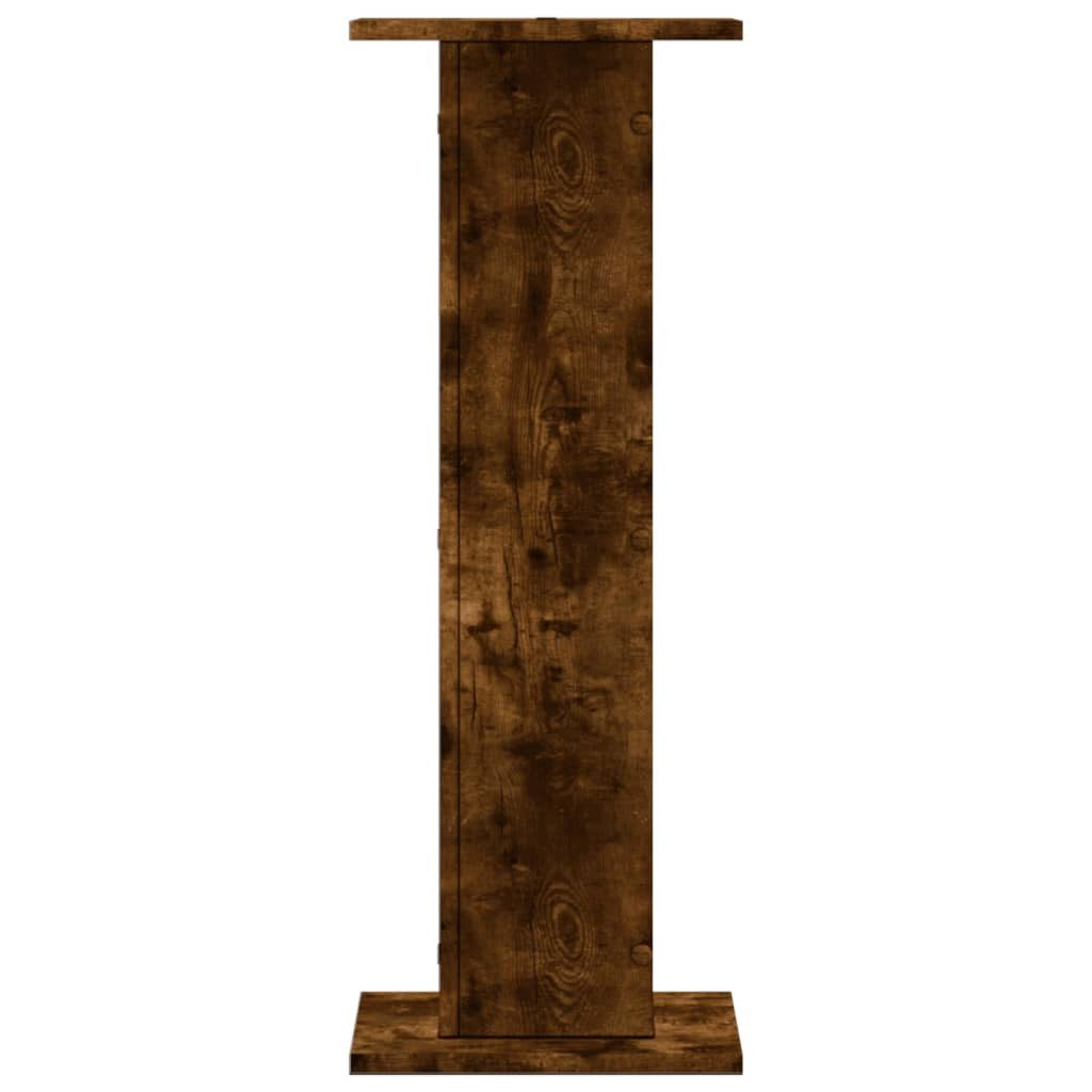 vidaXL Lautsprecherständer Lautsprecherständer 2Stk. Räuchereiche 30x30x80cm Holzwerkstoff, (2-tlg) – Bild 3 von 5
