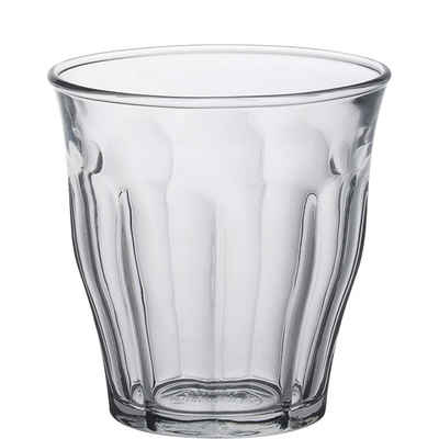 Duralex Tumbler-Glas Picardie, Glas gehärtet, Tumbler Trinkglas 130ml Glas gehärtet transparent 6 Stück