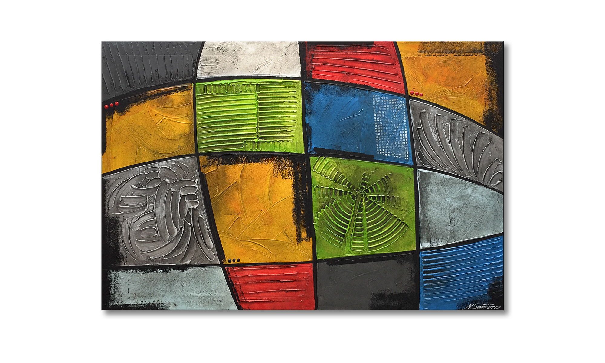 WandbilderXXL Gemälde Different Minds 120 x 80 cm, Abstraktes Gemälde, handgemaltes Unikat