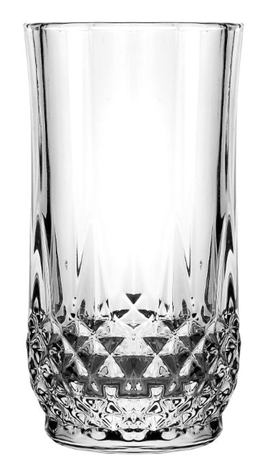 COFI 1453 Gläser-Set 6er Trinkgläser Set 235ml in Transparent - Vintage-Retro Design