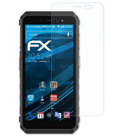 atFoliX Schutzfolie Displayschutz für Ulefone Armor X11 Pro, (3 Folien), Ultraklar und hartbeschichtet