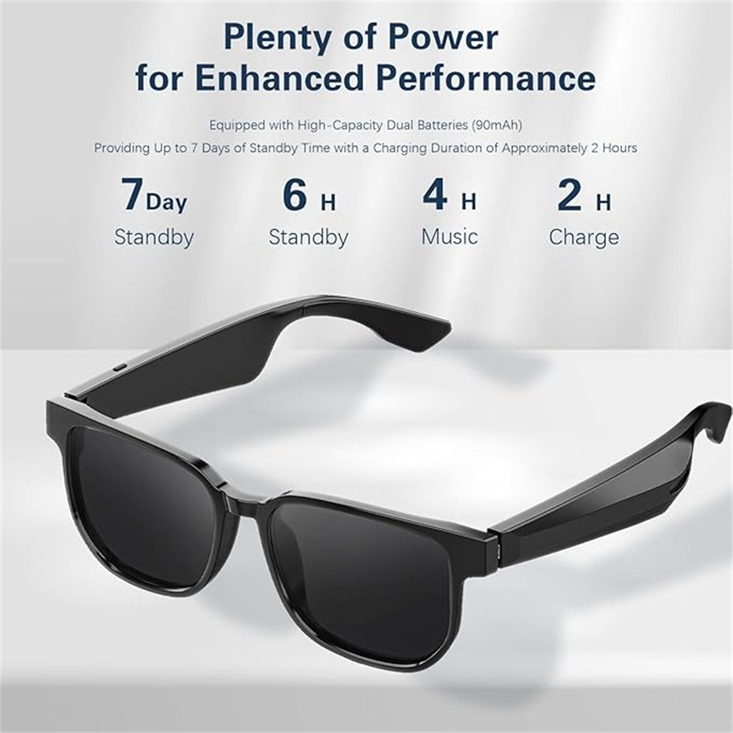 autolock Sonnenbrille Wireless Smart Sonnenbrille, Musik und Telefonanruf Voice Speaker Sonnenbrille,UV-Schutz polarisierte Sonnenbrille für Männer Frauen