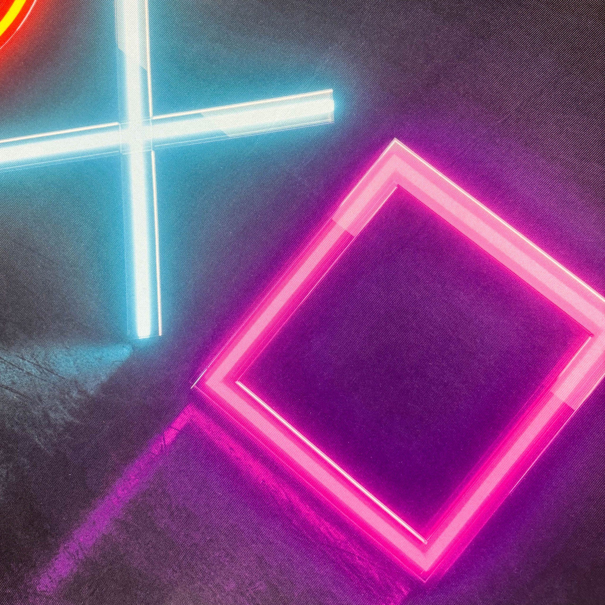 Carpetia Designteppich Gaming Teppich, rechteckig, Höhe: 5 mm, mit grafischen Gaming-Motiven in Neon-Optik