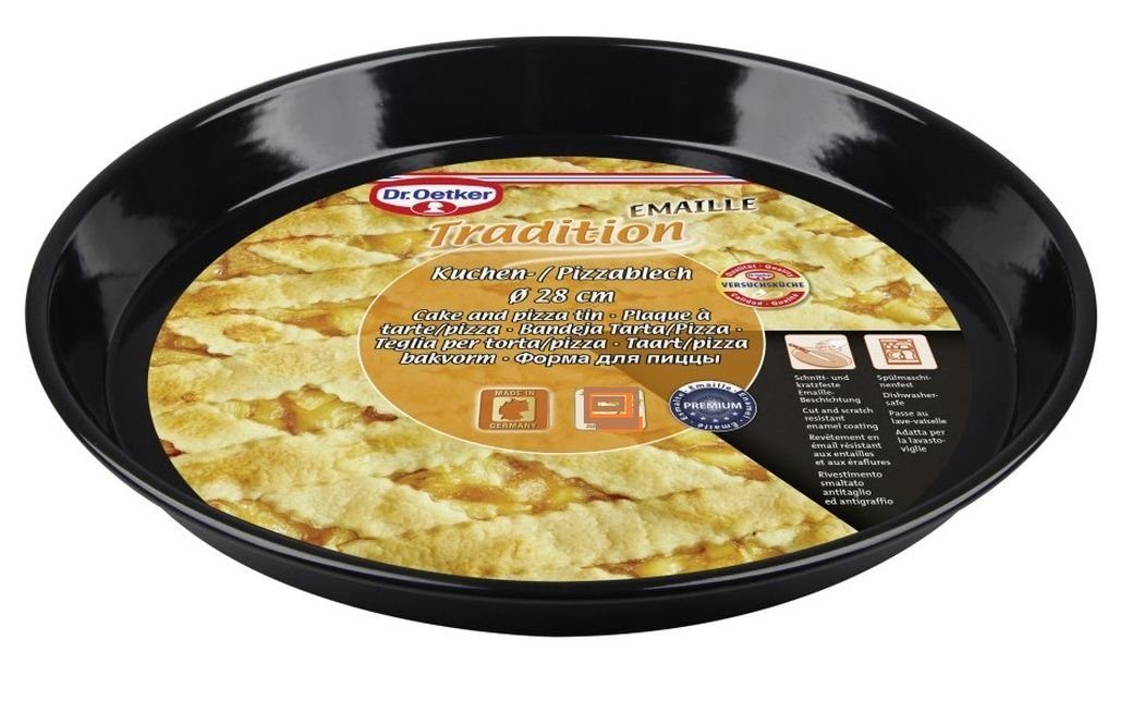 Backform Pizzablech Backblech Rundform 28cm 30cm 32cm Tradition Dr. Oetker